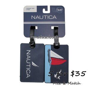 Nautica "Sail Away With Me" 2-pk Luggage Tags Set NWT/NIP